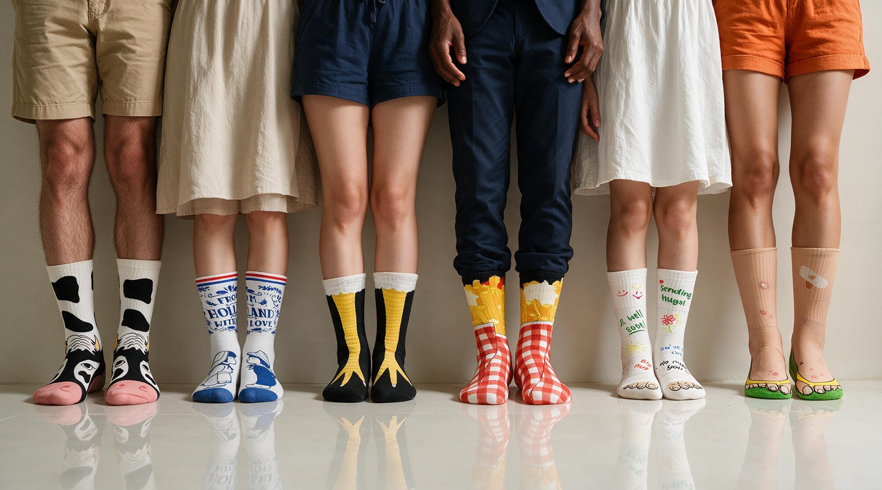 Steel de show op ieder feest met Party Socks