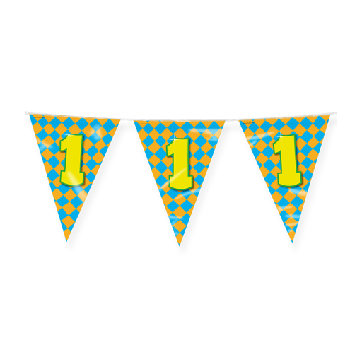 Happy Party Vlaggenlijn 1 Jaar Multicolor 10 m