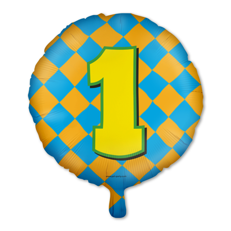 Happy Party Folieballon 1 Jaar Multicolor 46 cm