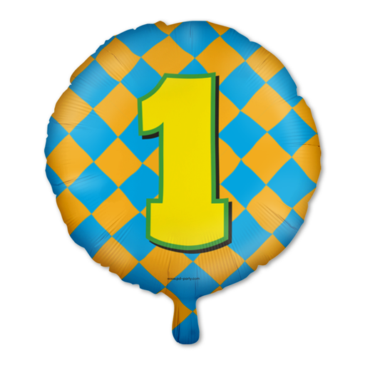 Happy Party Folieballon 1 Jaar Multicolor 46 cm