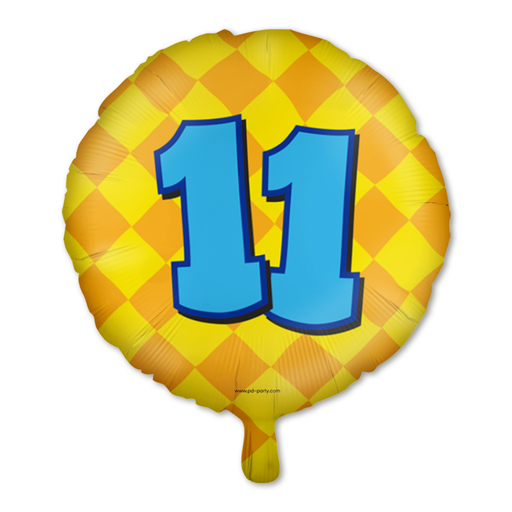 Happy Party Folieballon 11 Jaar Multicolor 46 cm