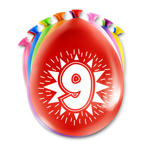 Happy Party Latex Ballonnen 70 Jaar Multicolor 30 cm