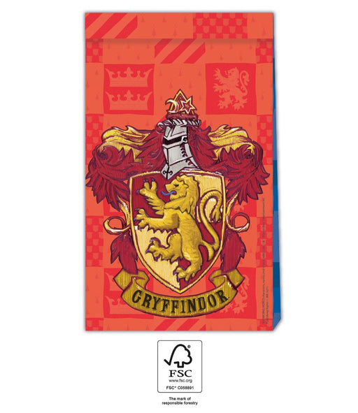 Papieren Uitdeelzakjes Harry Potter Zweinstein – 4 Stuks