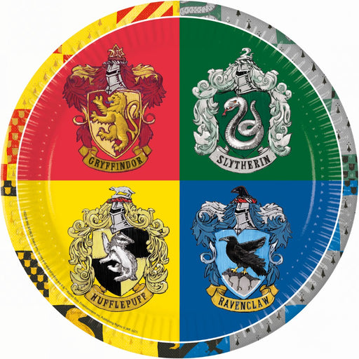 Papieren Borden Harry Potter Zweinstein 23 cm – 8 Stuks