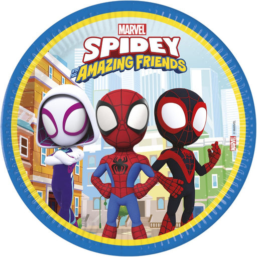 Papieren Borden Spidey 23 cm – 8 Stuks