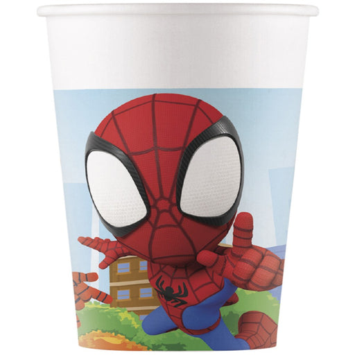 Papieren Bekers Spidey 200 ml – 8 Stuks