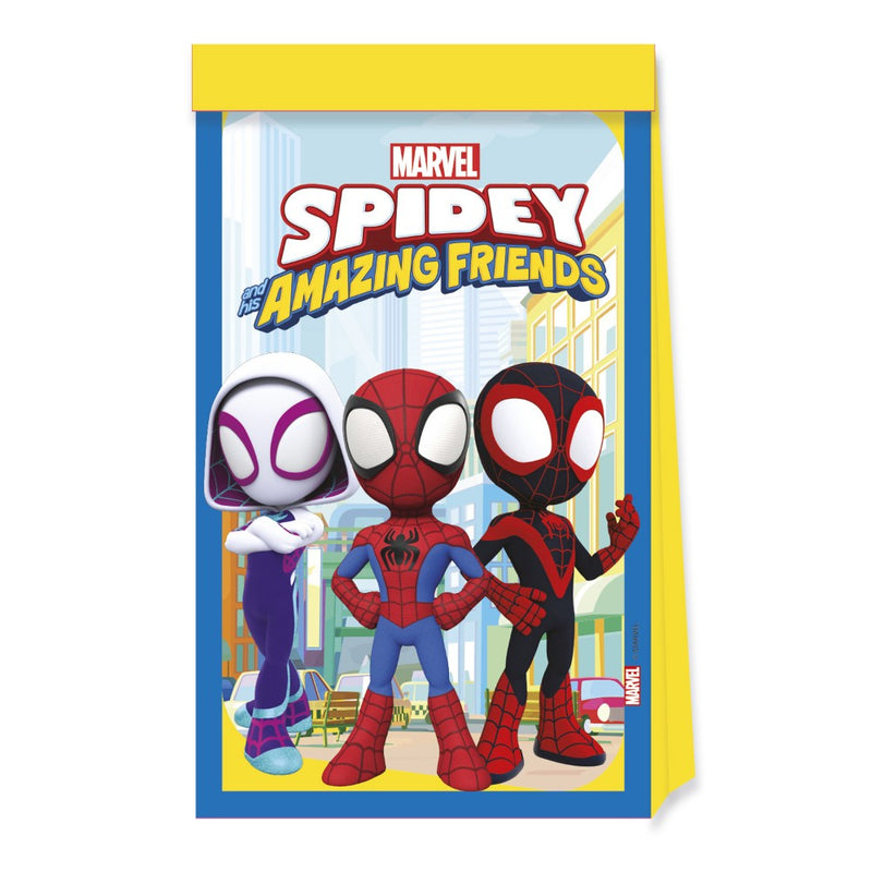 Papieren Uitdeelzakjes Spidey – 4 Stuks