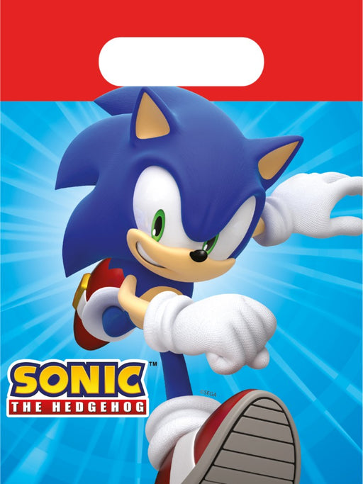 Papieren Uitdeelzakjes Sonic – 4 Stuks