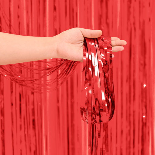 Foliegordijn Rood 100 x 200 cm