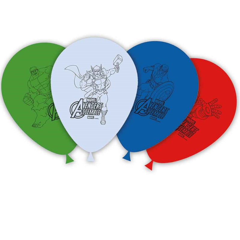 Latex Ballonnen Avengers 28 cm – 8 Stuks