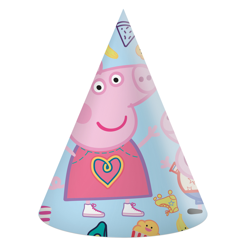 Feesthoedjes Peppa Pig – 6 Stuks