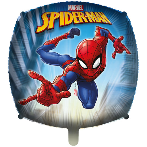 Folieballon Spider-Man Vierkant 46 cm