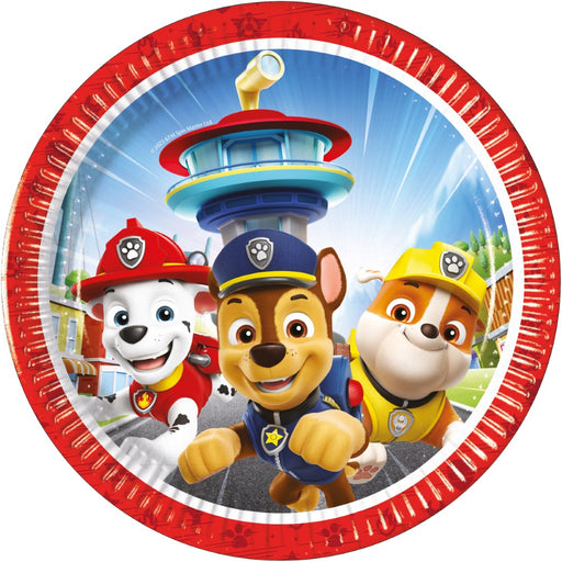 Papieren Borden PAW Patrol Rescue Heroes 20 cm – 8 Stuks