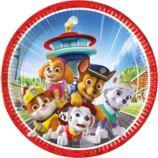 Papieren Borden PAW Patrol Rescue Heroes 23 cm – 8 Stuks