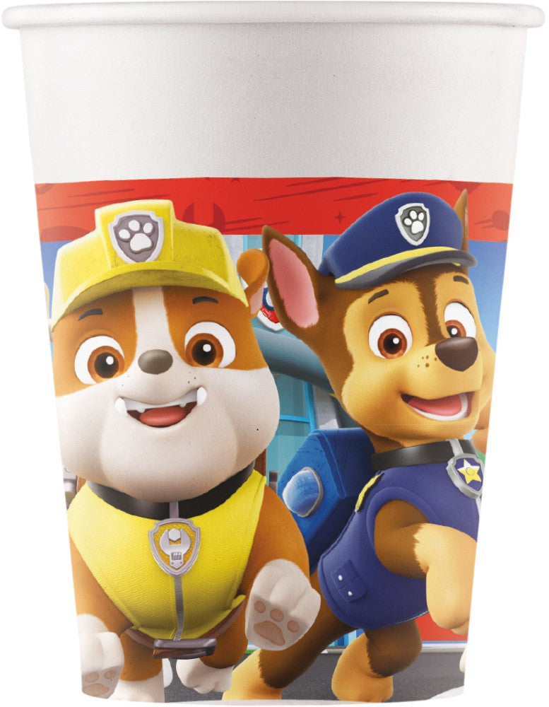 Papieren Bekers PAW Patrol Rescue Heroes 200 ml – 8 Stuks