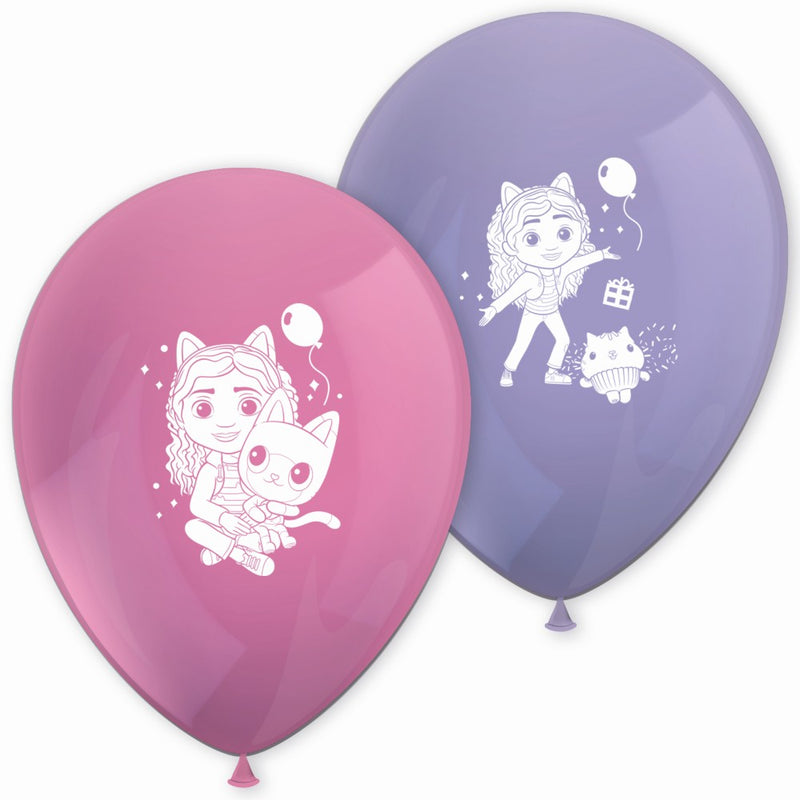 Latex Ballonnen Gabby's Poppenhuis 28 cm – 8 Stuks