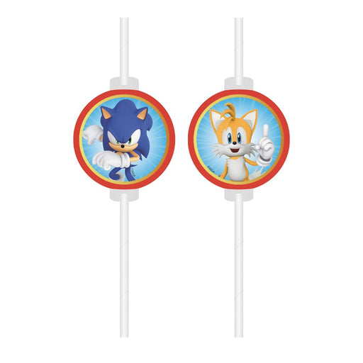Papieren Rietjes Sonic – 4 Stuks