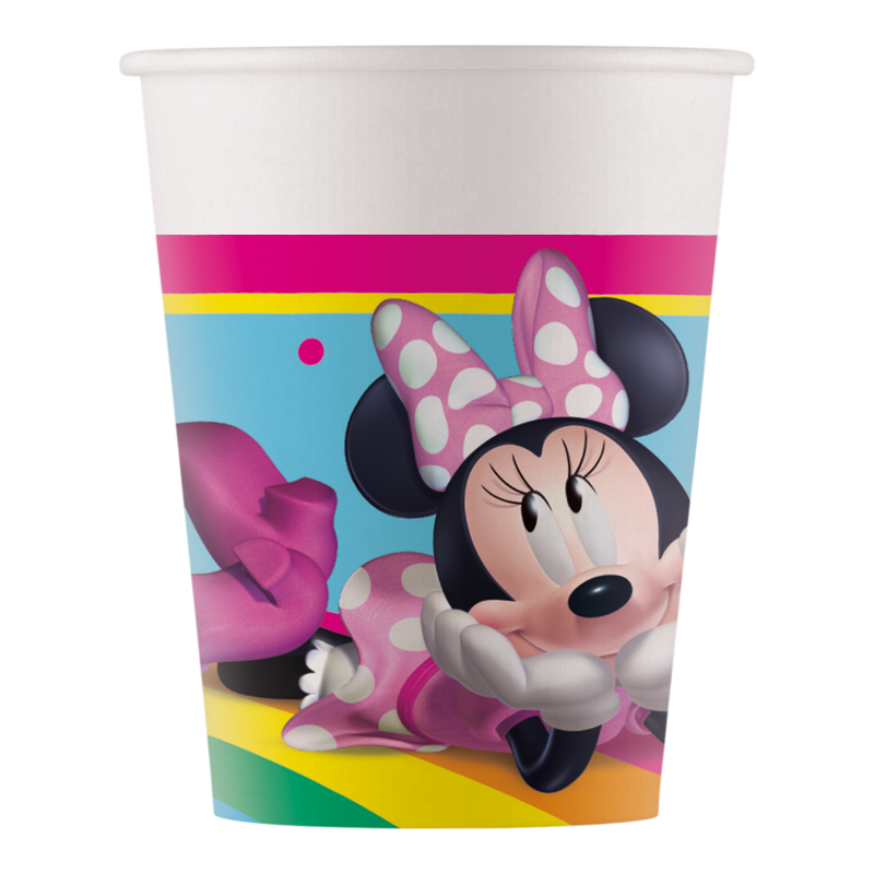 Papieren Bekers Minnie Mouse 200 ml – 8 Stuks
