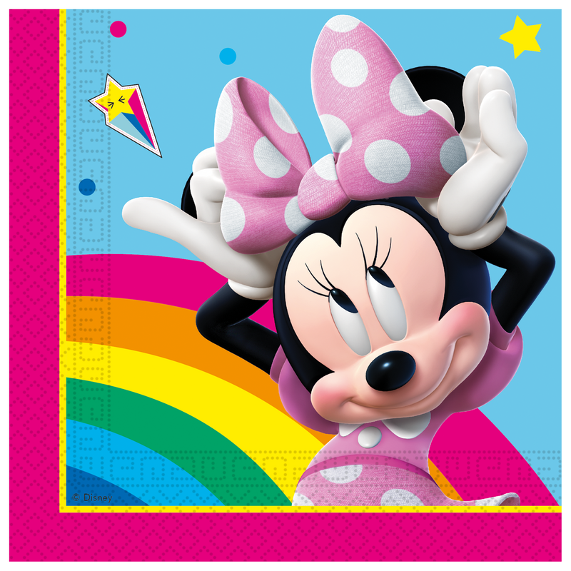 Servetten Minnie Mouse 33 × 33 cm – 20 Stuks