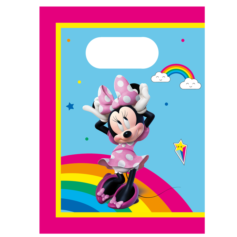 Papieren Uitdeelzakjes Minnie Mouse – 4 Stuks