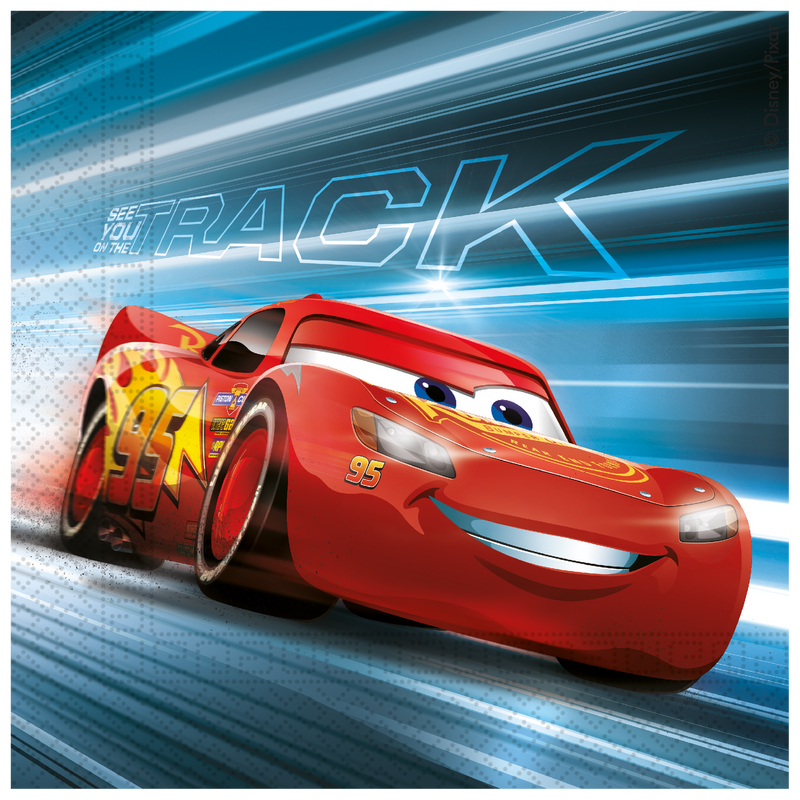 Servetten Cars Victory Is Mine 33 × 33 cm – 20 Stuks