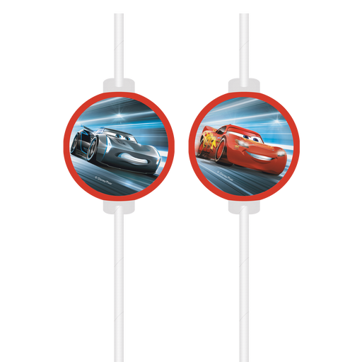 Papieren Rietjes Cars Victory Is Mine – 4 Stuks