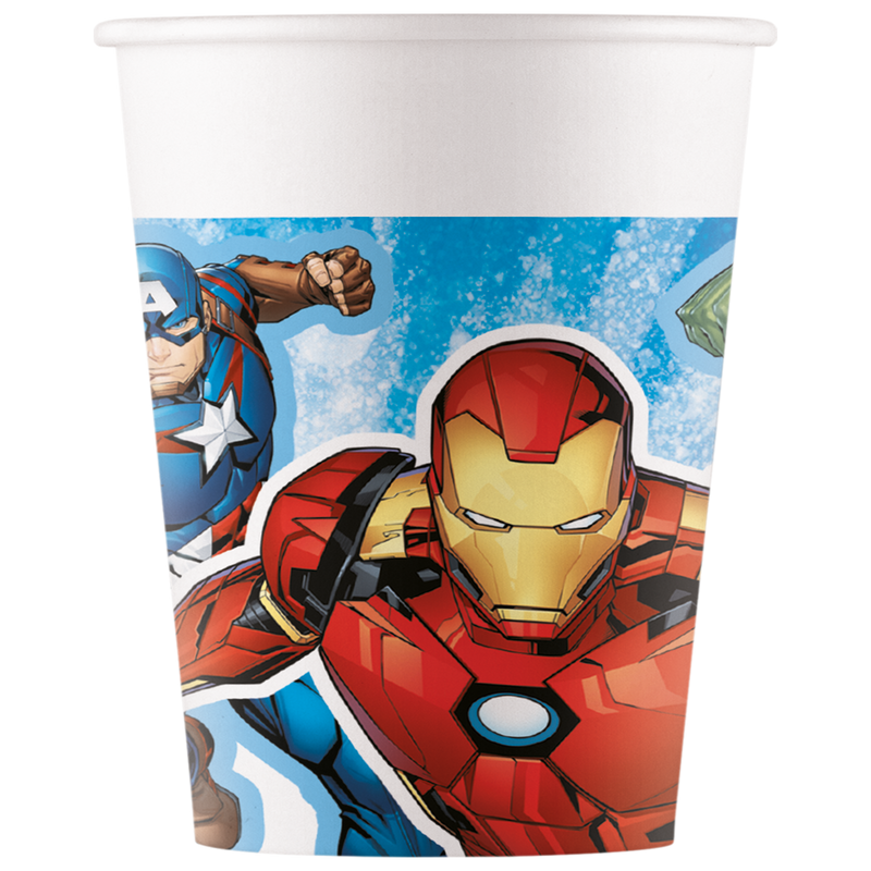 Papieren Bekers Avengers 200 ml – 8 Stuks