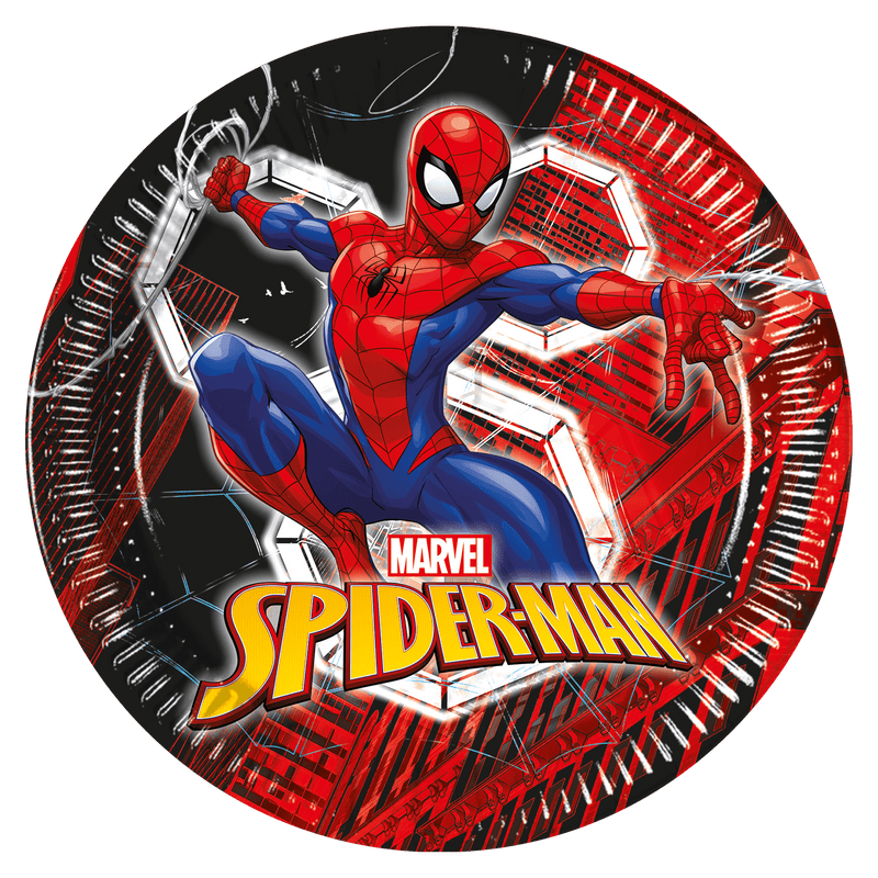 Papieren Borden Spider-Man 23 cm – 8 Stuks