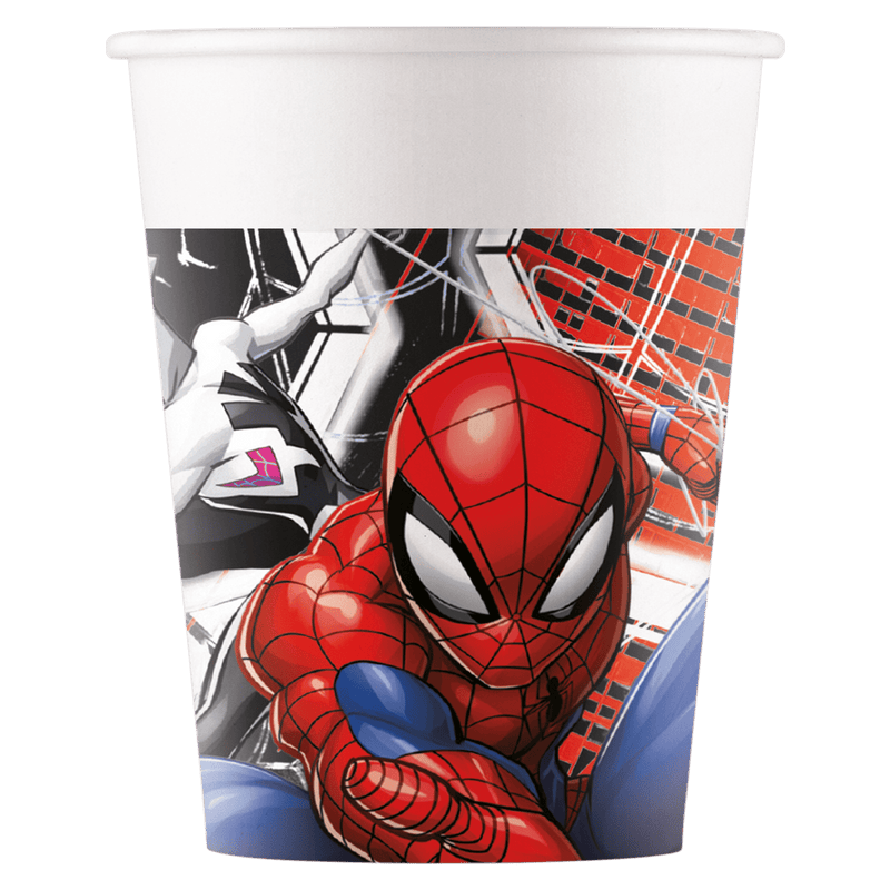 Papieren Bekers Spider-Man 200 ml – 8 Stuks