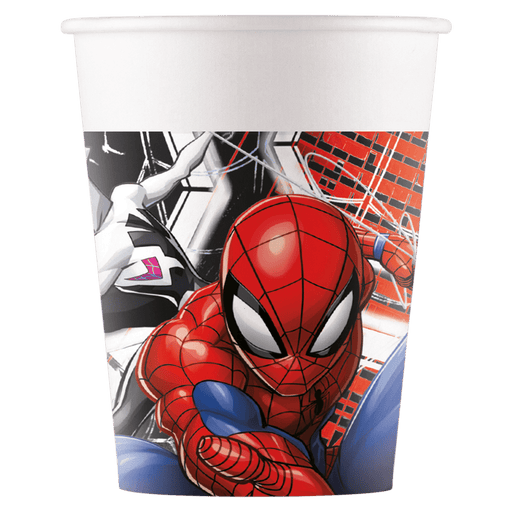 Papieren Bekers Spider-Man 200 ml – 8 Stuks