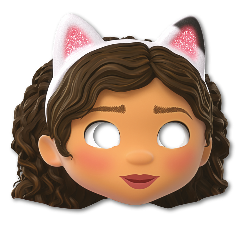 Papieren Feestmaskers Gabby's Poppenhuis – 6 Stuks
