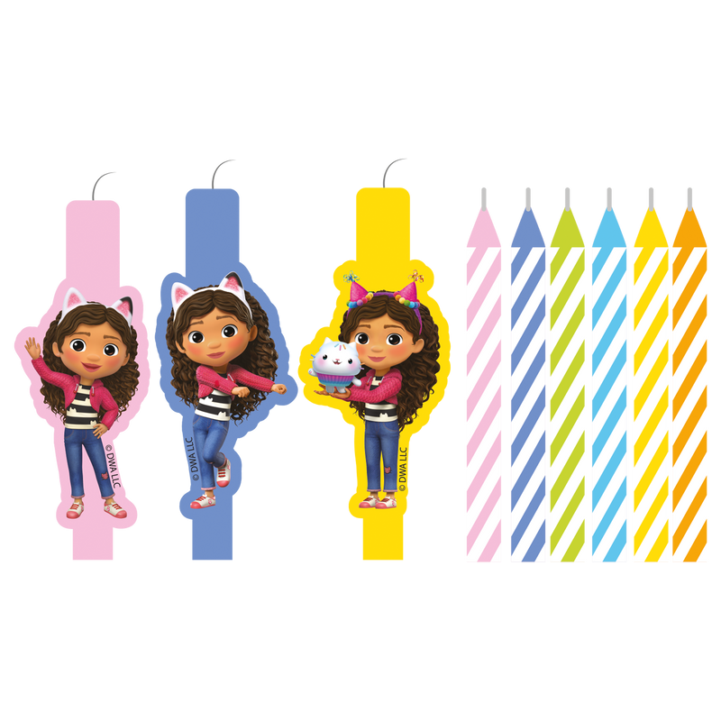 Taartkaarsjes Gabby's Poppenhuis – 9 Stuks