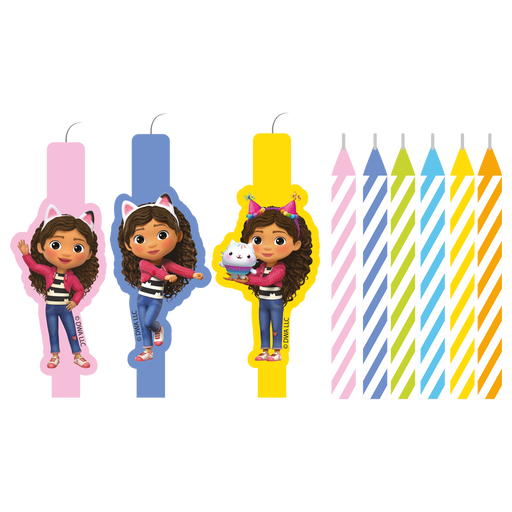 Taartkaarsjes Gabby's Poppenhuis – 9 Stuks