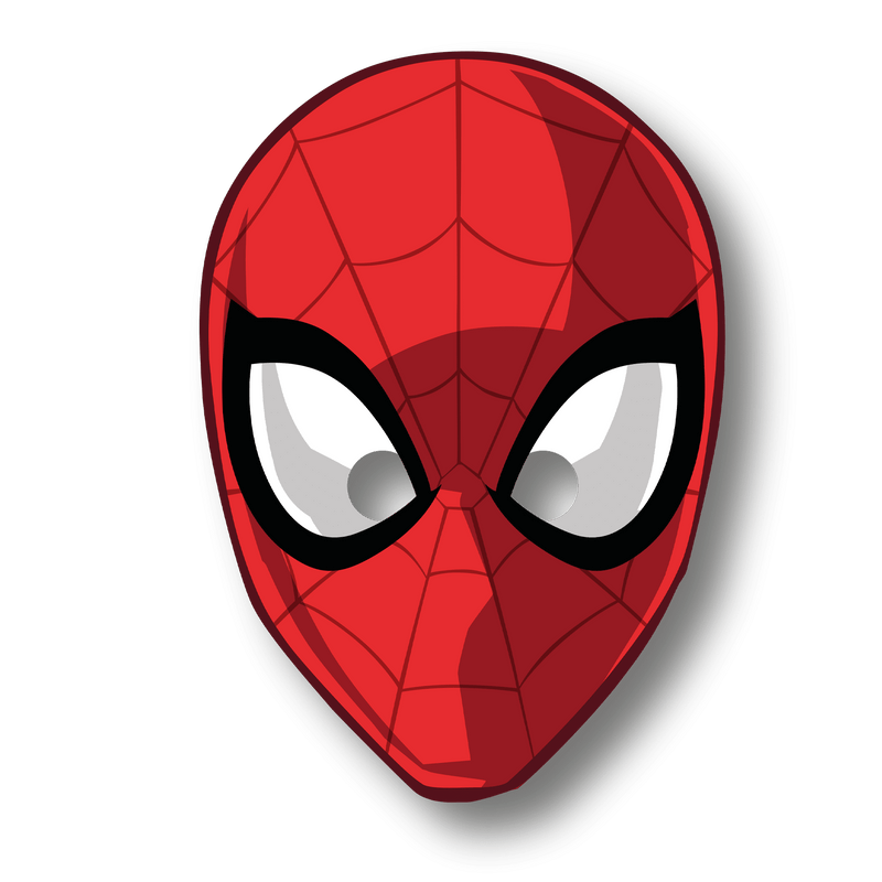 Papieren Feestmaskers Spider-Man – 6 Stuks