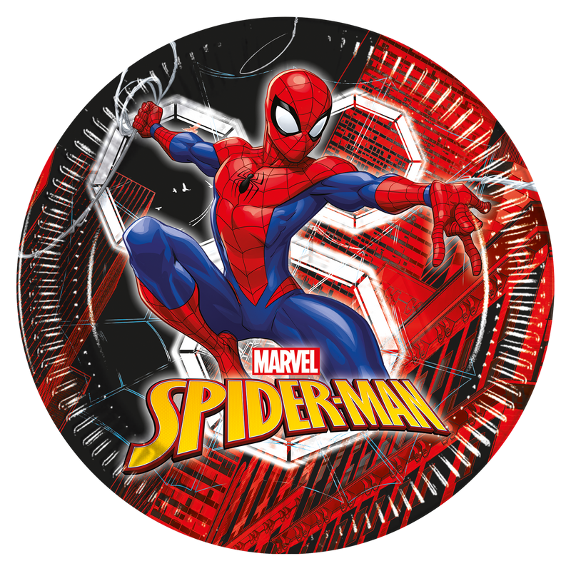 Papieren Borden Spider-Man 26 cm – 6 Stuks