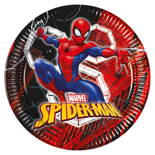 Papieren Borden Spider-Man 26 cm – 6 Stuks