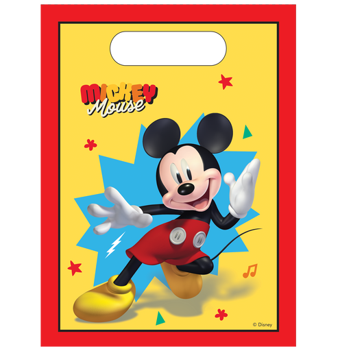 Plastic Uitdeelzakjes Mickey Mouse – 6 Stuks