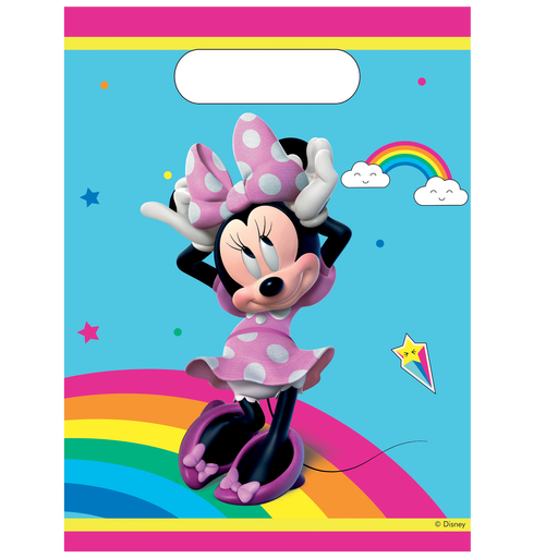 Plastic Uitdeelzakjes Minnie Mouse – 6 Stuks