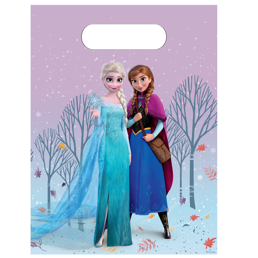 Plastic Uitdeelzakjes Frozen – 6 Stuks