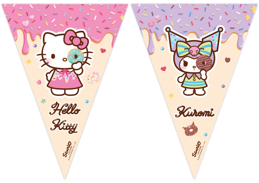 Vlaggenlijn Hello Kitty & Kuromi – 9 Vlaggen