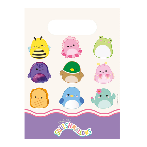 Papieren Uitdeelzakjes Squishmallows – 4 Stuks