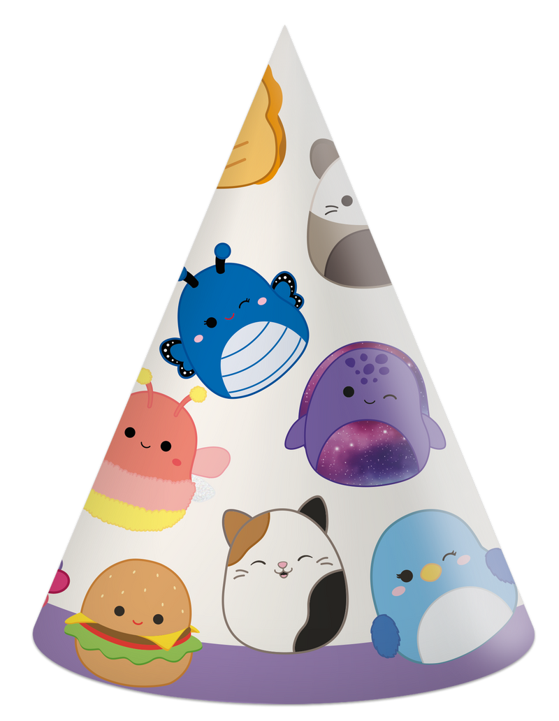 Feesthoedjes Squishmallows – 6 Stuks