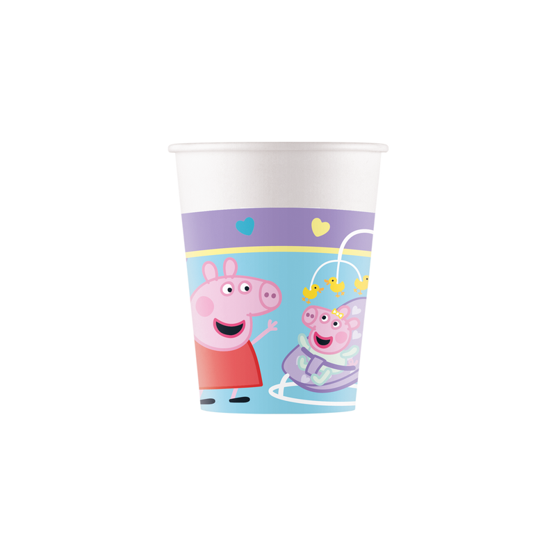 Papieren Bekers Peppa Pig 200 ml – 8 Stuks