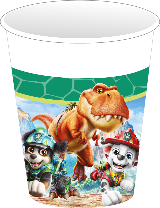 Papieren Bekers PAW Patrol Dino Movie 200 ml – 8 Stuks
