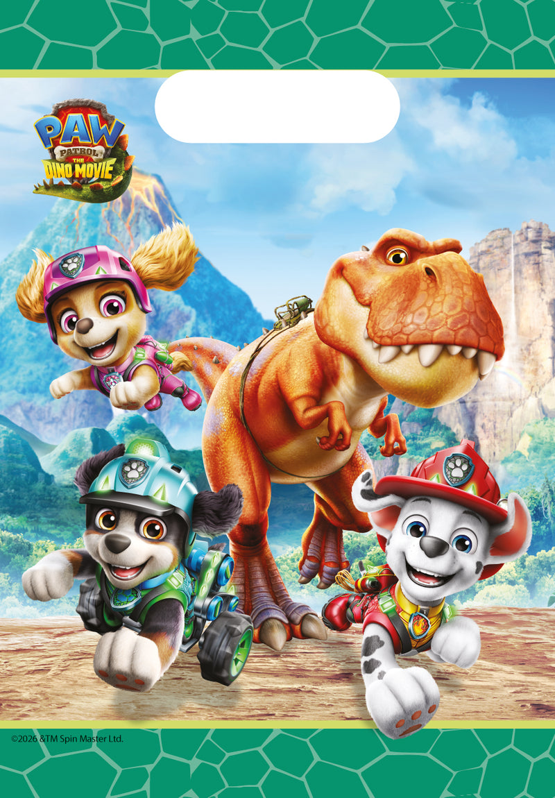 Papieren Uitdeelzakjes PAW Patrol Dino Movie – 4 Stuks