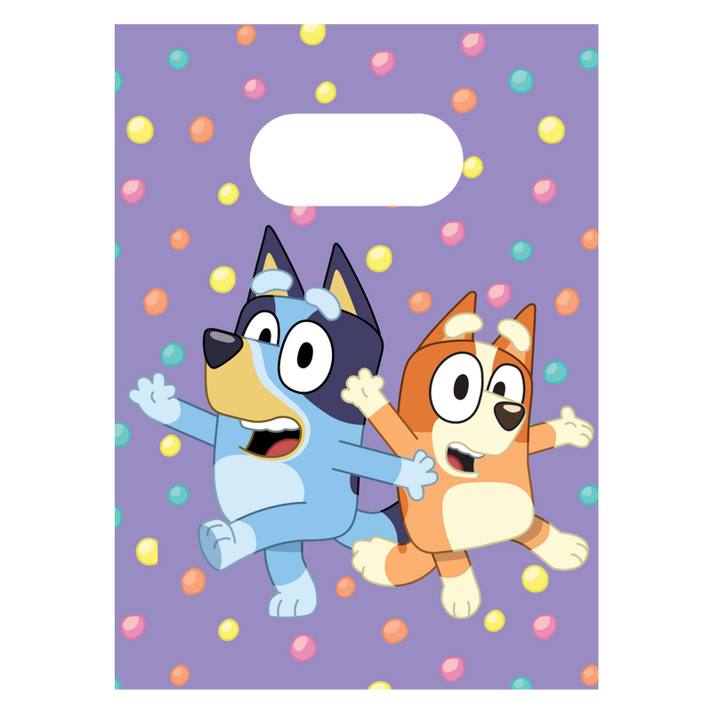 Papieren Uitdeelzakjes Bluey – 4 Stuks