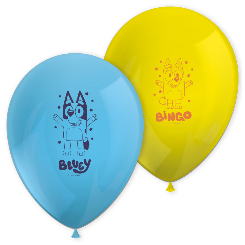 Latex Ballonnen Bluey – 8 Stuks