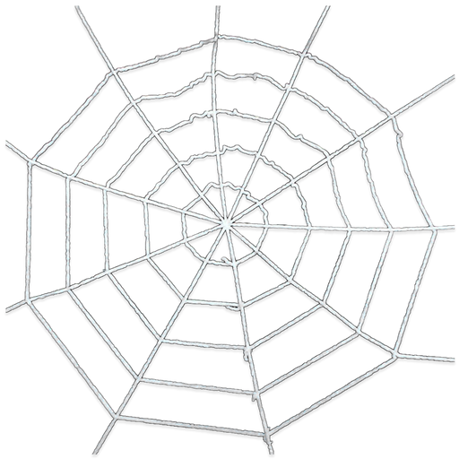 Halloween Spinnenweb Wit met Zwarte Spinnen