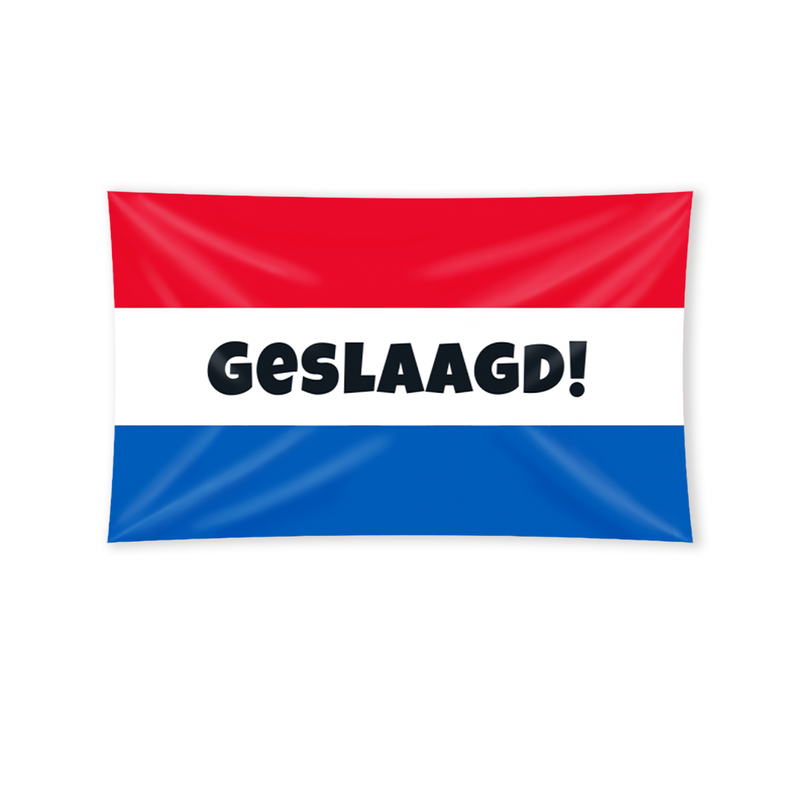 XXL Gevelvlag Geslaagd Nederlandse Vlag 150 x 90 cm