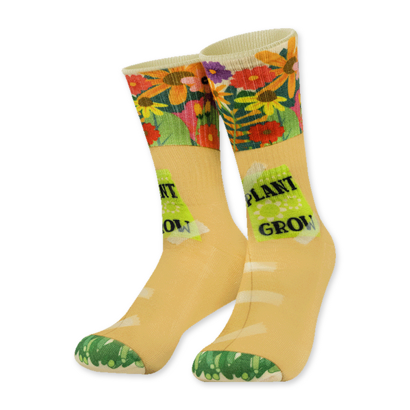 Grappige Sokken Bloemen 32 cm